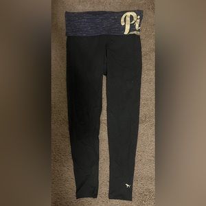 Y2K Victoria’s Secret PINK High Waisted Fold Over Bling Yoga Pants Size Small